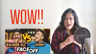 SINGER Reacts to Salman Ali Vs Sunny Hindustani| Face Off| Indian Idol 11| HazReacts