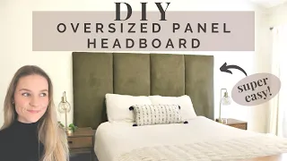 DIY Upholstered Panel Headboard | Luxury on a Budget