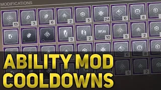 All Ability Cooldown Mod Times Breakdown - Destiny 2 Forsaken
