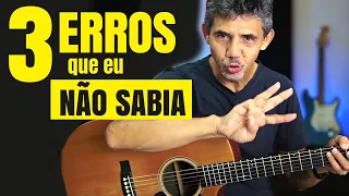 3 ERROS NO VIOLÃO que te IMPEDEM DE APRENDER - Pare já - Prof. Sidimar Antunes🎸