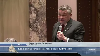 Senator Glenn Gruenhagen Closing Comments on Senate File 1, the PRO Act