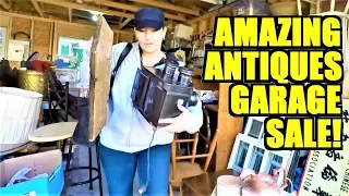 Ep278: LOOK AT ALL THE ANTIQUES WE FOUND AT THIS SALE! - The ORIGINAL GoPro Yard Sale Vlog!