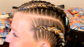 2n1 Dutch Braids with Tinsel