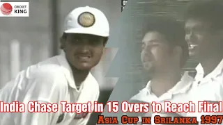 India Chase Target in 15 Overs vs Bangladesh to Reach Final  | Asia Cup In Srilanka 1997