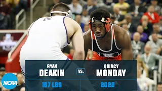 Ryan Deakin vs. Quincy Monday: 2022 NCAA wrestling championship final (157 lb.)