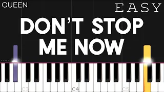 Queen - Don't Stop Me Now | EASY Piano Tutorial