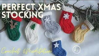 Super Easy and Fast Crochet Christmas Stocking for beginners