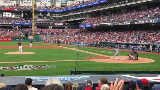 Cleveland Indians First Pitch on Opening Day 2017