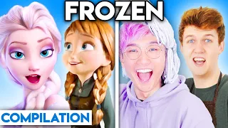 FROZEN WITH ZERO BUDGET! (INTO THE UNKNOWN, LET IT GO, & MORE BEST OF COMPILATION BY LANKYBOX)