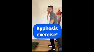 Stretch for kyphosis posture.