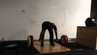 clean and jerk attempt 140kg/309lbs (fail)