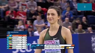 Women's High Jump Final   Glasgow 2019 European Indoor Championships