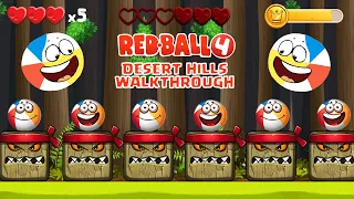 RED BALL 4: BALL FRIENDS DESERT HILLS PLAYTHROUGH ALL LEVELS (16 - 30) VOLUME 2 PERFECT GAMEPLAY