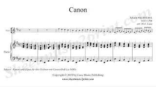 Pachelbel : Canon - Flute and piano