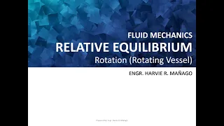 FLUMECH Module 08-Part 2: Relative Equilibrium - Rotation (Rotating Vessel) English,Tagalog,Taglish
