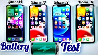 Battery Test | Iphone 14 vs Iphone 13 vs Iphone 12 vs Iphone 11.😨