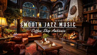 Rainy Day at Cozy Coffee Shop Ambience ☕ Smooth Jazz Instrumental Music for Study, Sleep