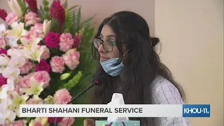 Bharti Shahani's sister shares memories at her funeral