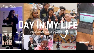 Vlog: DAY IN MY LIFE|| School + Basketball Game + Hang Out with Friends||