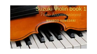 Suzuki violin book 1, piano accompaniment, Twinkle theme