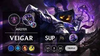 Veigar Support vs Taric - EUW Master Patch 9.6