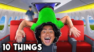 10 THINGS You Should NOT Do IN AN AIRPLANE...