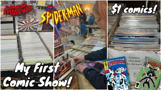 Attending My FIRST Comic Show! 🕸 $1 Spider-Man Comics, Bulking up my Collection CHEAP!