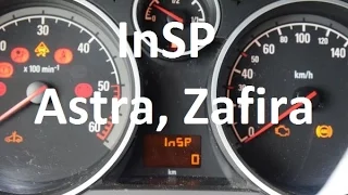 How to reset service inspection - InSP - Opel, Vauxhall Zafira B - service light indicator, delete