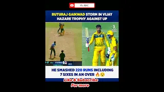 Ruturaj Gaikwad batting/ruturaj Gaikwad 7 sixes in an over🔥 #shorts #ruturajgaikwad #cricketnews