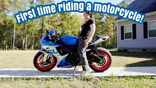 FIRST TIME RIDING A MOTORCYCLE 🏍️💨