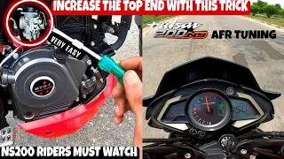 Increase the top end & mileage of your bajaj pulsar ns200 with this simple trick| ns200 afr tuning