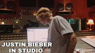 Justin Bieber In Studio