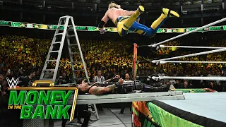 Logan Paul hits a huge frog splash onto Damian Priest on a ladder: Money in the Bank 2023 highlights