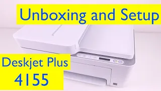 HP DeskJet Plus 4155 | 4152 | 4158 All-in-one Printer Unboxing and Wireless Setup