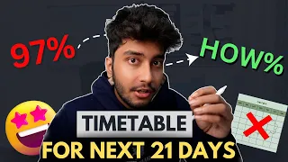 I followed this TIMETABLE for 21 days to score 97% | Board Exam 2024 | Kushal Sarkar