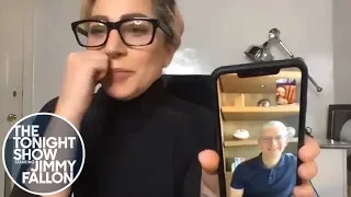 Lady Gaga and Jimmy FaceTime Tim Cook to Fundraise for One World: Together at Home