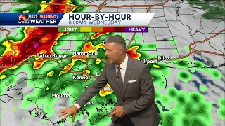 Tracking strong, possibly severe storms Wednesday