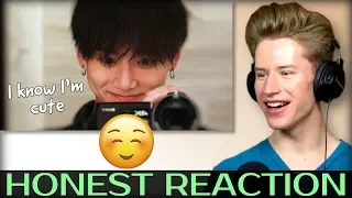 HONEST REACTION to Jungkook cute moments Try Not To Smile Challenge