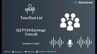Tata Elxsi Ltd Q2 FY24 Earnings Concall