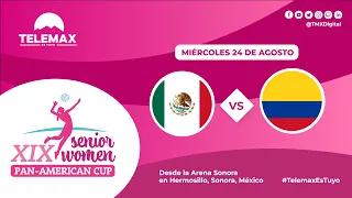 🔴🏐 #CopaPanamericana Senior Women XIX |  🇲🇽 México vs Colombia 🇨🇴 | 23 de agosto | #TelemaxEsTuyo