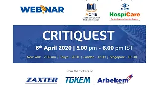 CRITIQUEST Webinar on COVID -19 by Alkem Hospicare (Live Stream)