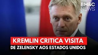 GUERRA: PORTA-VOZ DO KREMLIN CRITICA VISITA DE ZELENSKY AOS EUA