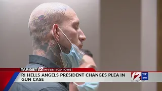 RI Hells Angels president changes plea in gun case; sentenced to five years