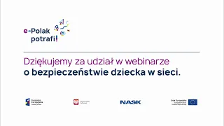 Nie zagub dziecka w sieci - webinar