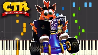 Hot Air Skyway - Crash Team Racing - Piano Tutorial [Synthesia♫] クラッシュ・バンディクー レーシング つぎはぎ スカイウェイ ピアノ