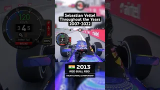 Sebastian Vettel F1 Onboards Throughout The Years 2007-2022 #shorts #f1 #f1shorts