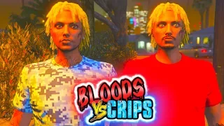 GTA 5 BLOODS Vs CRIPS "TWIN BROTHERS" 🔴GANG WAR🔵 (GTA5 RP)