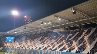 Sachsenpokalviertelfinale Chemnitzer FC vs. Erzgebirge Aue Choreo und 1:0 ... Endstand 3:0 (2:0)