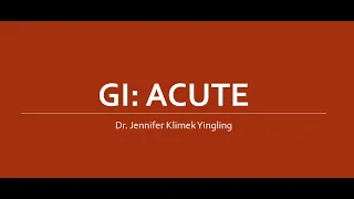 GI Acute Disorders Nurse Practitioner Review