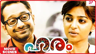 Haram Malayalam Movie | Fahadh Faasil | Radhika Apte | Sreekumar chases a guy & hits Fahadh's car